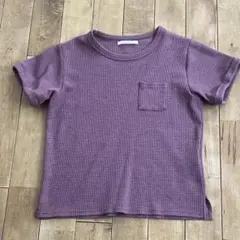 Ciaopanic ワッフル 半袖 Tシャツ パープルのサムネイル
