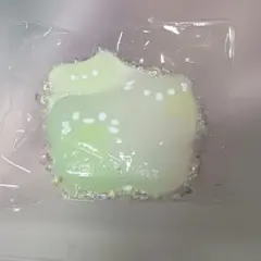 猫ちゃん三匹 グリーン スクイーズ(豆腐風)