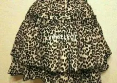⭐︎新品 豹柄 フリルミニスカ❤平成ギャル❤Y2K❤姫ギャル❤グランジフェアリー