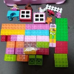 LEGO DUPLOレゴデュプロ ピンクのコンテナ　フルセット