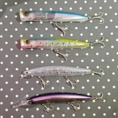 ダイワ シマノ ミノー ポッパー 4個まとめ売りのサムネイル