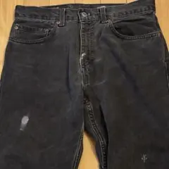 90s levi's 505 USA製 先染めブラック ボタン裏522 - メルカリ