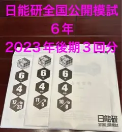 日能研全国公開模試　6年　2023年後期