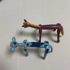 牛さんと馬さんの置き物