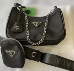 ゆさん様専用【翌日発送】PRADA ブラックショルダーバッグ 新品