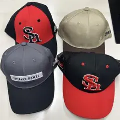 【未使用】ソフトバンクホークス キャップ 4点セット　コカコーラシート限定