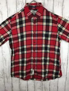 ST.JOHNSBAY　ネルシャツ　USA古着＊レッド　 Lサイズ　A7-1のサムネイル