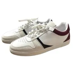 新品 O.T.A GLENCOE スニーカー 41 白 ボルドー スウェード切替のサムネイル