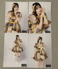 鎮西寿々歌 トークポート生写真セット全4種 バタフライ衣装