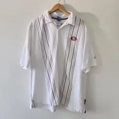 激レア Reebok NFL 49ers シャツ 白 XL ストライプ 古着のサムネイル