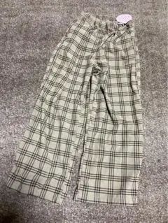 しまむら　チェック　コーデュロイパンツ　150 新品