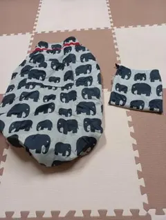 【美品】【即納】Bundle Bean 象柄 抱っこひもカバー