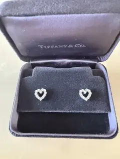 TIFFANY&Co. ダイヤモンド ピアス Pt950 ペアシェイプ 3石 - メルカリ