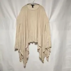 FOREVER21 フォーエバー21 ケープ風ニット ポンチョ カットソー Lのサムネイル