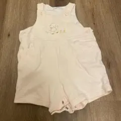 familiar ピンク　ロンパース　サロペット 80