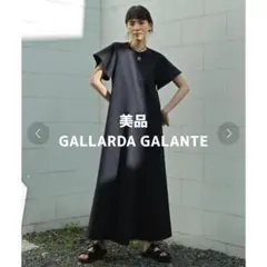 ガリャルダガランテ オケージョン ラグランフレアワンピース ロング 半袖 M