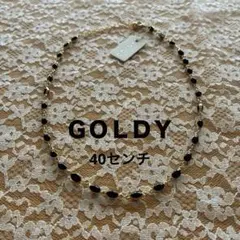 【GOLDY 】ネックレス ブラック ゴールドカラー