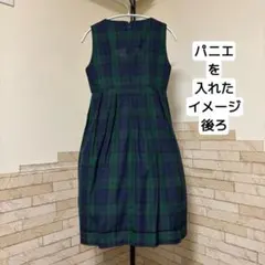未使用 初期ネバアランド チェック柄ジャンパースカート ゴスロリ