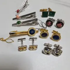 カフス　ネクタイピン　②まとめ売り　ゴールドカラー等アクセサリー