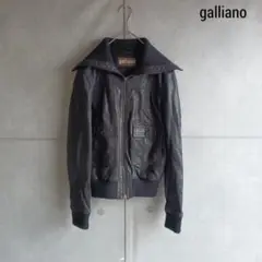 希少 GALLIANO ガリアーノ レザーJKT ルーマニア製 X989
