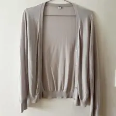 【美品】UNIQLO Vネック　UVカットカーディガン