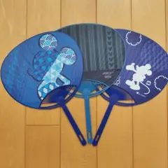 ミッキーマウス うちわ 3点セット他