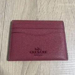 COACH カードケース ピンク