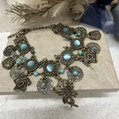 21.359【ブレスレット】アクセサリー　ヴィンテージ　蝶