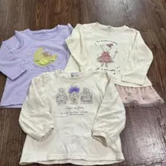 女の子ロンT3枚90