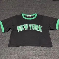 SPINNS NEWYORK Tシャツグリーン×ブラックのサムネイル