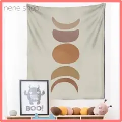 新品 韓国 ムーン ルナ 月 タペストリー インテリア ファブリックポスター w