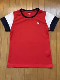 大人気FILA レディーステニスウェア　レッドTシャツ　M
