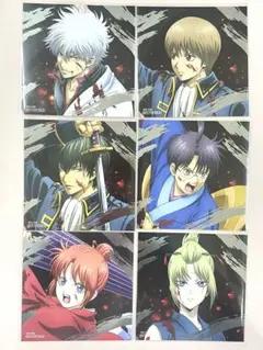 銀魂 アニメイトフェア 特典 箔押しスクエアカード 6枚