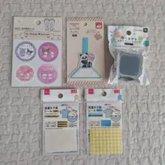 目印シール　洗濯タグ用シール　ループ付きワッペン　布におせるスタンプ　入園準備