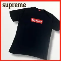【Supreme】半袖 Tシャツ 黒 ユニセックス ロゴ刺繍 シンプル ブラック