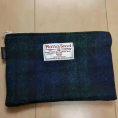 Harris Tweed 手織りウールポーチ