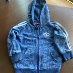 BABY DOLL フード付きパーカー90cm ブルー