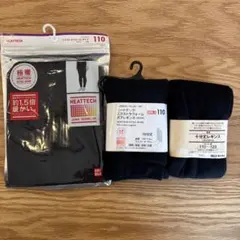 UNIQLO ヒートテック レギンス 110cm３本セット