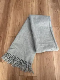 マフラー　ストール　グレー