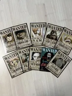 ワンピース　麦わらの一味　指名手配書