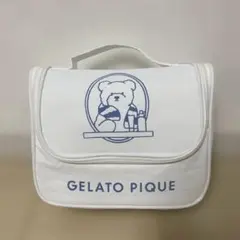 ジェラートピケ　ベア柄 ハンギングポーチ　トラベルグッズ　新品タグ付きのサムネイル