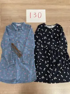 H&M 輕薄長袖連衣裙