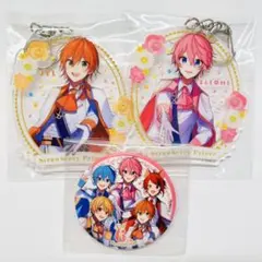 すとぷり ジェル さとみ 6周年記念 アクリルキーホルダー 缶バッジ