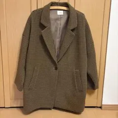 ローリーズファーム　チェック　テーラードジャケット　ブラウン