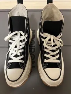 コンバース オールスター ハイカット厚底 ブラック/ホワイト