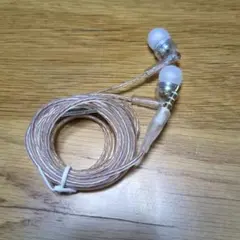 有線イヤホン カナル型 クリア 透明 3.5mmプラグのサムネイル