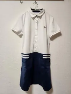 アーノルドパーマー ゴルフ ワンピース ホワイト/ネイビー