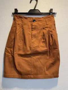 台形スカート 春 夏 茶色 ブラウン オレンジ ☆新品未使用☆