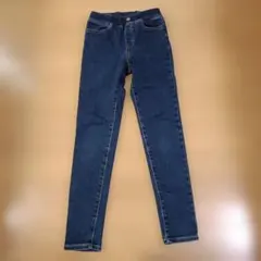 GU スリムフィット ダークブルー 長ズボン　140