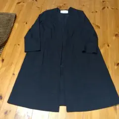 NATURAL BEAUTY BASIC ネイビーロングコート M